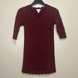 CAT & JACK Girls’ Holiday Sweater Dress, Size 7/8